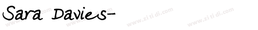 Sara Davies字体转换